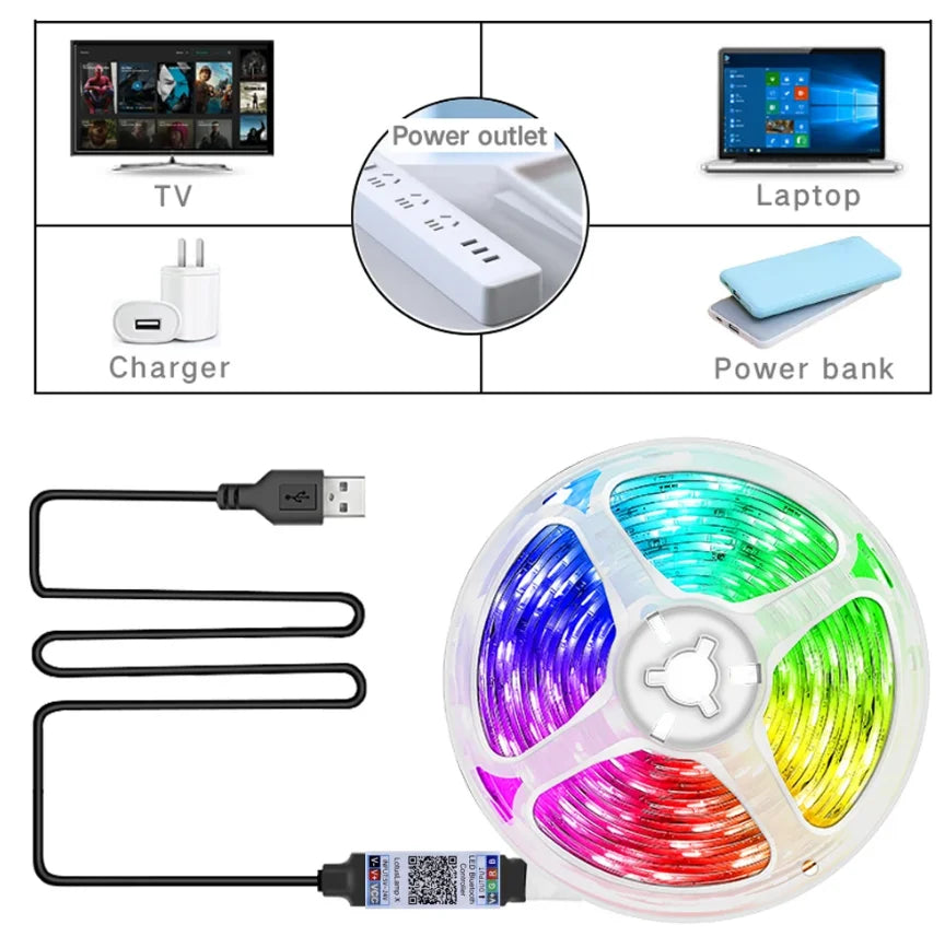 GlowAura™ Smart LED Strip Lights